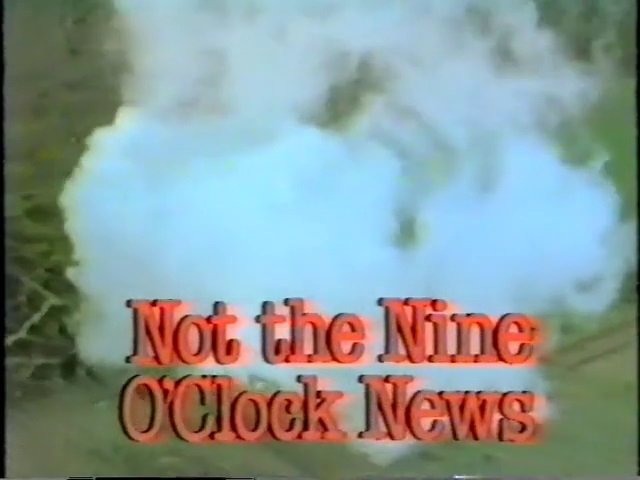 Title slide for the show, from episode 1 of series 2. The programme name is this time overlaid a load of smoke from a steam train (which you can't see because there's so much smoke).